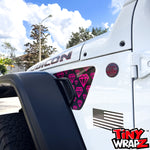 Jeep Fender Vent Decals Pair "Pink Diamonds" Fits 2018-2026 Wrangler JL & Gladiator