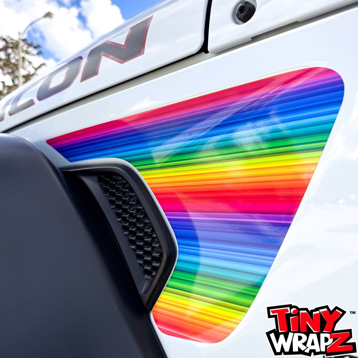 Jeep Fender Vent Decals Pair "Rainbow" Fits 2018-2026 Wrangler JL & Gladiator - Tiny Wrapz