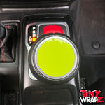 Jeep Shift Knob Premium Vinyl "Solid Colors" Sticker Fits 2018-2026 Wrangler JL & Gladiator