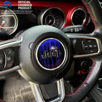 Jeep Wrangler JL Gladiator Steering Wheel Circle Dripping Purple Vinyl Decal Sticker