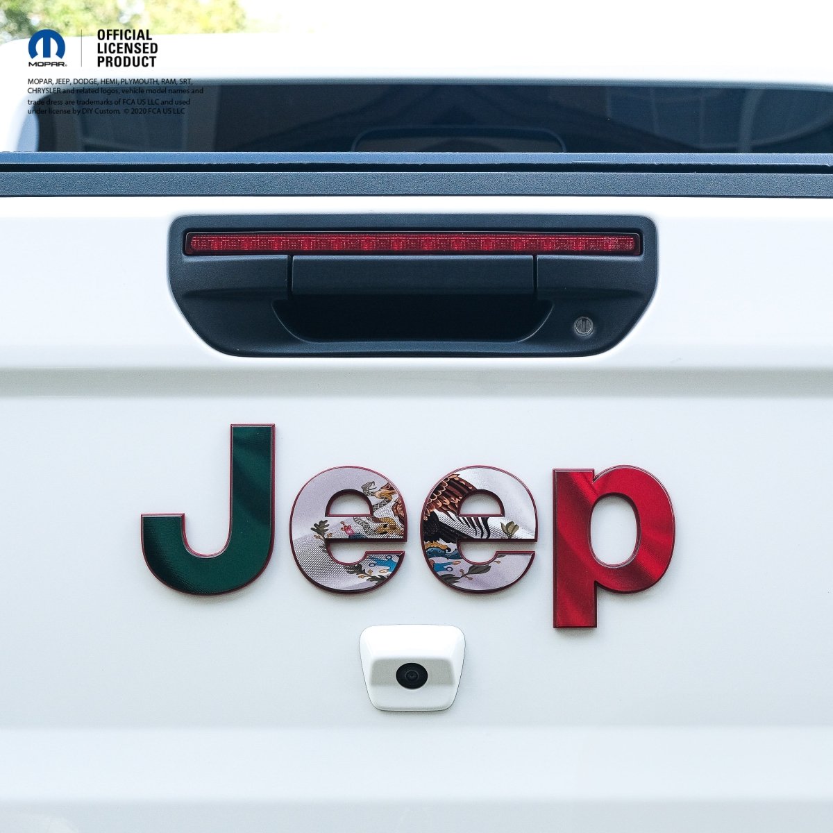 Jeep Emblem Overlay Decals - Mexican Flag - Tiny Wrapz