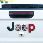 Jeep Emblem Overlay Decals - Mexican Flag - Tiny Wrapz