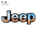 Jeep Emblem Overlay Decals - Moab Landscape - Tiny Wrapz