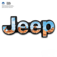 Jeep Emblem Overlay Decals - Moab Landscape - Tiny Wrapz