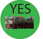RAM 1500 HEMI Fender Emblem Overlay Decals (Pair) ITALIAN FLAG Fits 2013-2024