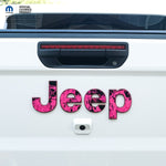 Jeep Emblem Overlay Decals - Pink Flames - Tiny Wrapz