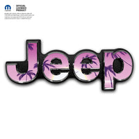 Jeep Emblem Overlay Decals - Pink Sunrise - Tiny Wrapz