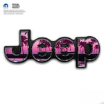 Jeep Emblem Overlay Decals - Pink Sunset - Tiny Wrapz