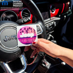 Jeep Wrangler JK Steering Wheel Circle Pink Sunset Vinyl Decal Sticker 2007-2017 - Tiny Wrapz