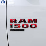 RAM Classic 1500-3500 Door Emblem Decals DRIPPING RED Fits 2009-2024 - Tiny Wrapz