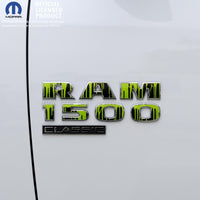 RAM Classic 1500-3500 Door Emblem Decals DRIPPING GREEN Fits 2009-2024 - Tiny Wrapz