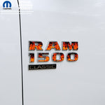 RAM Classic 1500-3500 Door Emblem Decals REAL FIRE FLAMES Fits 2009-2024 - Tiny Wrapz
