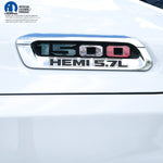 RAM 1500 Hood Emblem Overlay Decals L&R MEXICAN FLAG Fits 2019-2026 RAM Trucks - Tiny Wrapz