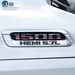 RAM 1500 Hood Emblem Overlay Decals L&R THIN RED LINE FLAG Fits 2019-2026 RAM Trucks