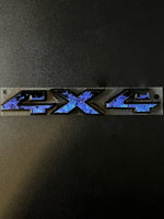 RAM 4x4 Emblem Overlay Decals BLUE FIRE FLAMES Fits 2009-2026 1500-5500 - Tiny Wrapz