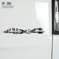 RAM 4x4 Emblem Overlay Decals DRIPPING WHITE Fits 2009-2026 1500-5500 - Tiny Wrapz