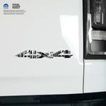 RAM 4x4 Emblem Overlay Decals DRIPPING WHITE Fits 2009-2026 1500-5500 - Tiny Wrapz