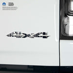 RAM 4x4 Emblem Overlay Decals DRIPPING WHITE Fits 2009-2026 1500-5500 - Tiny Wrapz