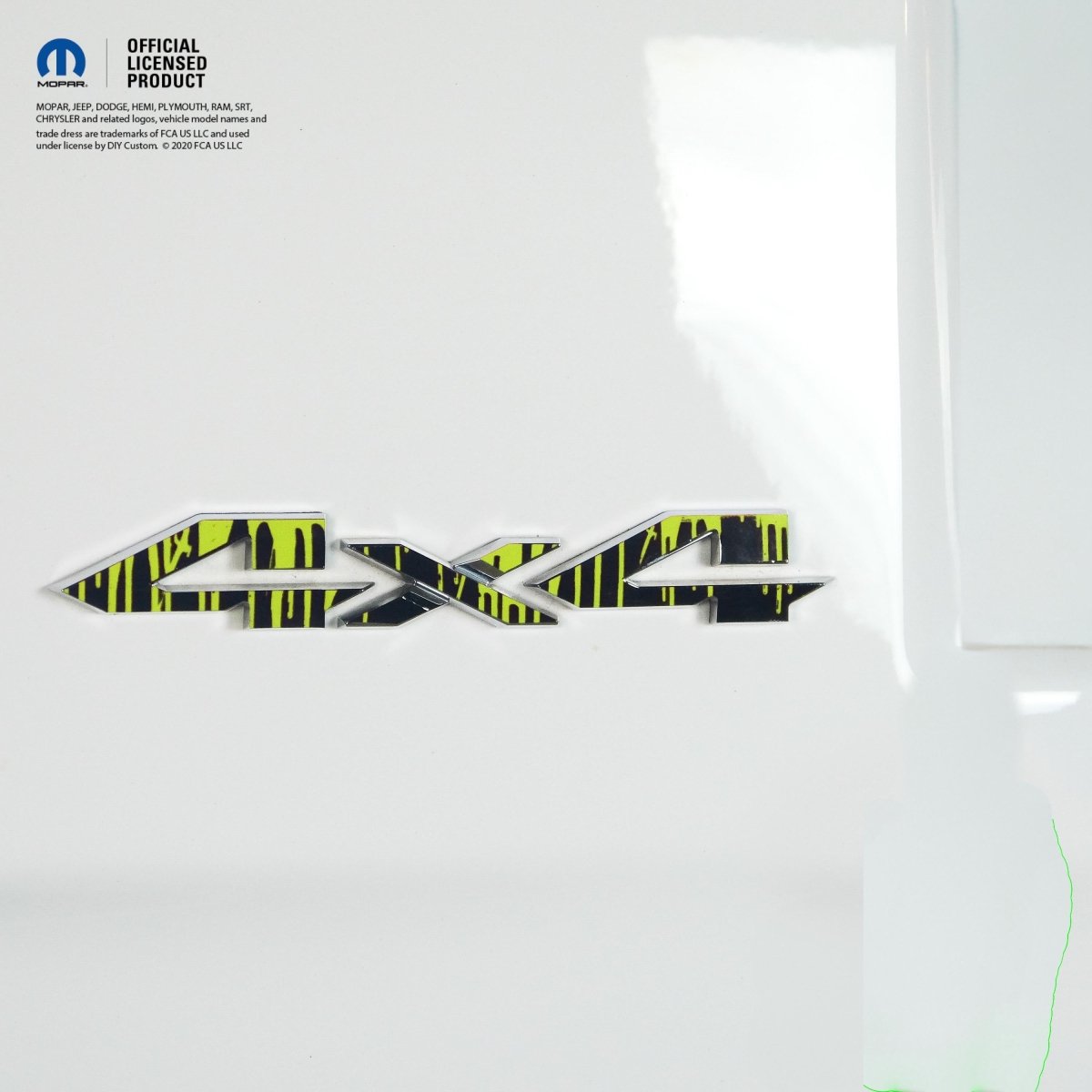 RAM 4x4 Emblem Overlay Decals DRIPPING GREEN Fits 2009-2026 1500-5500 - Tiny Wrapz