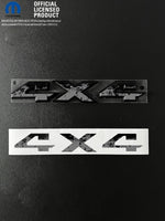RAM 4x4 Emblem Overlay Decals GRAYSCALE FIRE FLAMES Fits 2009-2026 1500-5500 - Tiny Wrapz