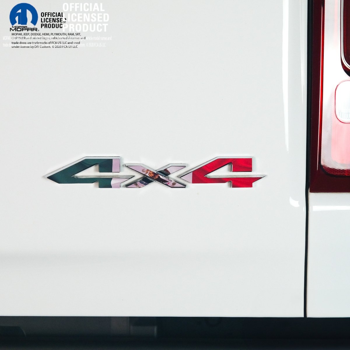 RAM 4x4 Emblem Overlay Decals MEXICAN FLAG Fits 2009-2026 1500-5500 - Tiny Wrapz