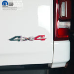 RAM 4x4 Emblem Overlay Decals MEXICAN FLAG Fits 2009-2026 1500-5500 - Tiny Wrapz