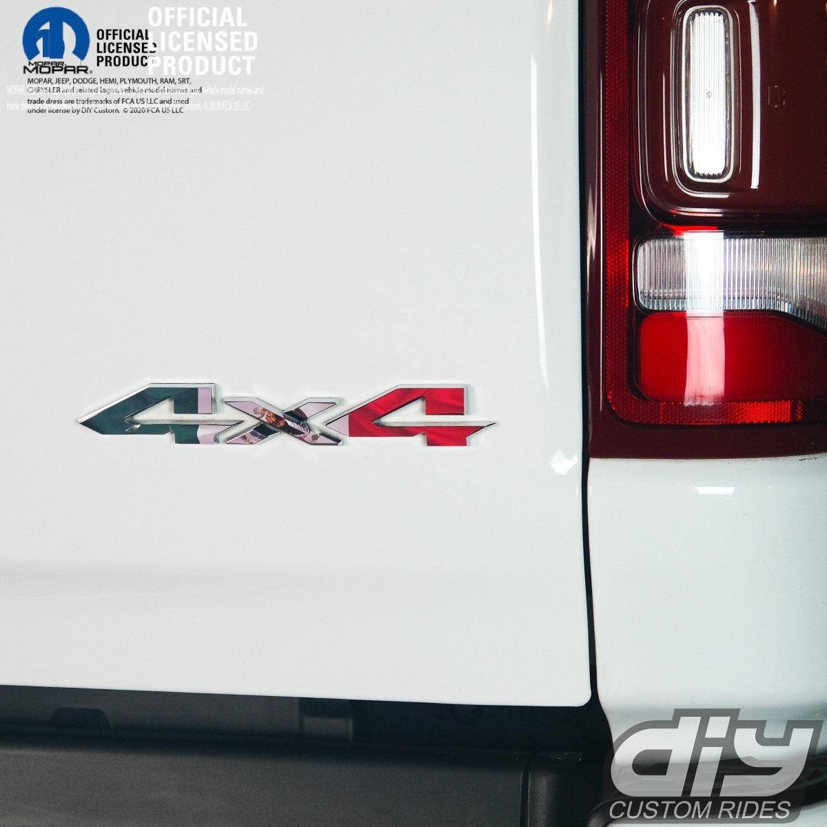 RAM 4x4 Emblem Overlay Decals MEXICAN FLAG Fits 2009-2026 1500-5500 - Tiny Wrapz