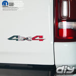 RAM 4x4 Emblem Overlay Decals MEXICAN FLAG Fits 2009-2026 1500-5500 - Tiny Wrapz