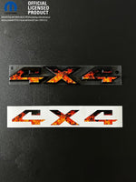 RAM 4x4 Emblem Overlay Decals REAL FIRE FLAMES Fits 2009-2026 1500-5500 - Tiny Wrapz