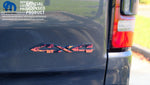 RAM 4x4 Emblem Overlay Decals REAL FIRE FLAMES Fits 2009-2026 1500-5500 - Tiny Wrapz