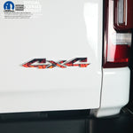 RAM 4x4 Emblem Overlay Decals REAL FIRE FLAMES Fits 2009-2026 1500-5500 - Tiny Wrapz