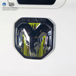 RAM Tailgate/Grill RAM Head Emblem Overlay Decals DRIPPING GREEN Fits 2011-2024 Trucks - Tiny Wrapz