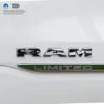 RAM Door x2 Emblem Overlay Decals L&R GRAYSCALE AMERICAN FLAG Fits 2019-2026 RAM Trucks - Tiny Wrapz