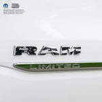 RAM Door x2 Emblem Overlay Decals L&R GRAYSCALE AMERICAN FLAG Fits 2019-2026 RAM Trucks - Tiny Wrapz