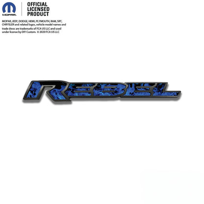 RAM Rebel Tailgate BLUE FLAMES