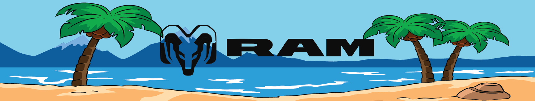 Dode ram car make collection banner