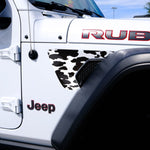 Jeep Fender Vent Decals Pair "Cow" Fits 2018-2026 Wrangler JL & Gladiator - Tiny Wrapz