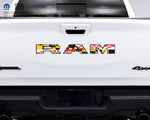 2500 3500 RAM Tailgate Letters Overlay Decals Maryland Flag Fits 2019-2026 Trucks - Tiny Wrapz