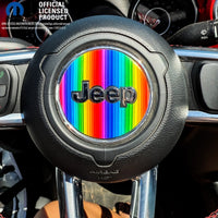 Jeep Wrangler JK Steering Wheel Circle Rainbow Vinyl Decal Sticker 2007-2017 - Tiny Wrapz