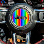 Jeep Wrangler JK Steering Wheel Circle Rainbow Vinyl Decal Sticker 2007-2017 - Tiny Wrapz