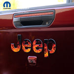 Jeep Emblem Overlay Decals - Real Flames