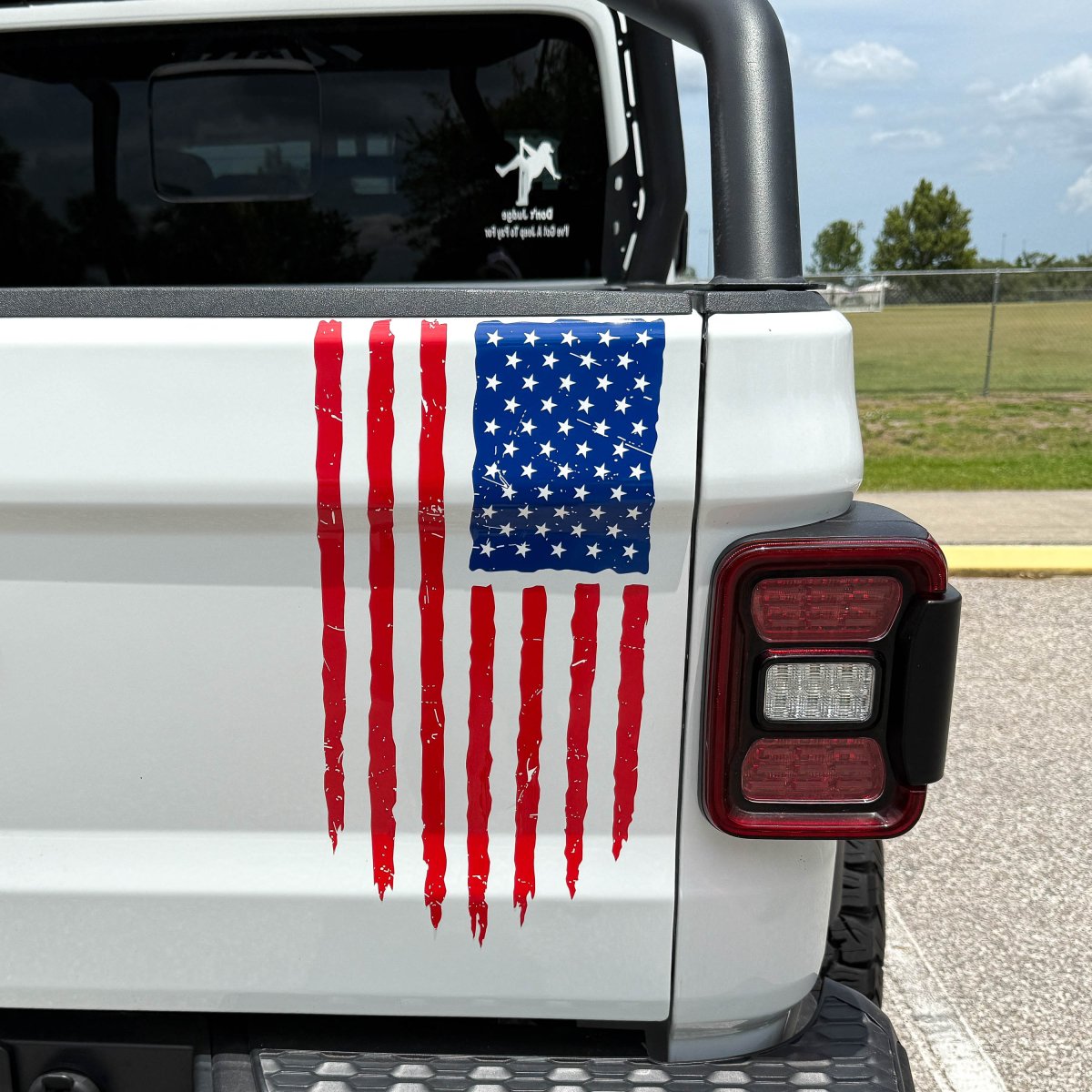 American Flag Tailgate Premium Vinyl Decal Fits RAM JEEP Chevy Ford Toyota