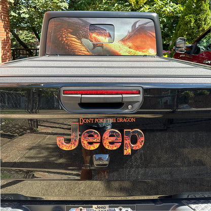 Jeep Emblem Overlay Decals - Real Flames