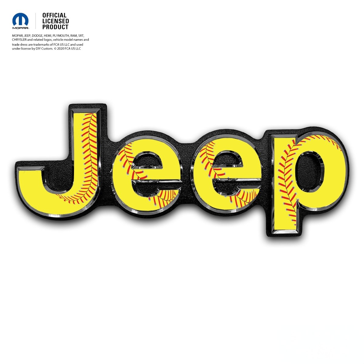 Jeep Emblem Overlay Decals - Softball - Tiny Wrapz