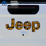Jeep Emblem Overlay Decals - Sunflowers on Black - Tiny Wrapz