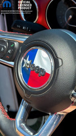 Jeep Wrangler JK Steering Wheel Circle Texas Flag Vinyl Decal Sticker 2007-2017 - Tiny Wrapz