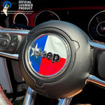 Jeep Wrangler JK Steering Wheel Circle Texas Flag Vinyl Decal Sticker 2007-2017 - Tiny Wrapz