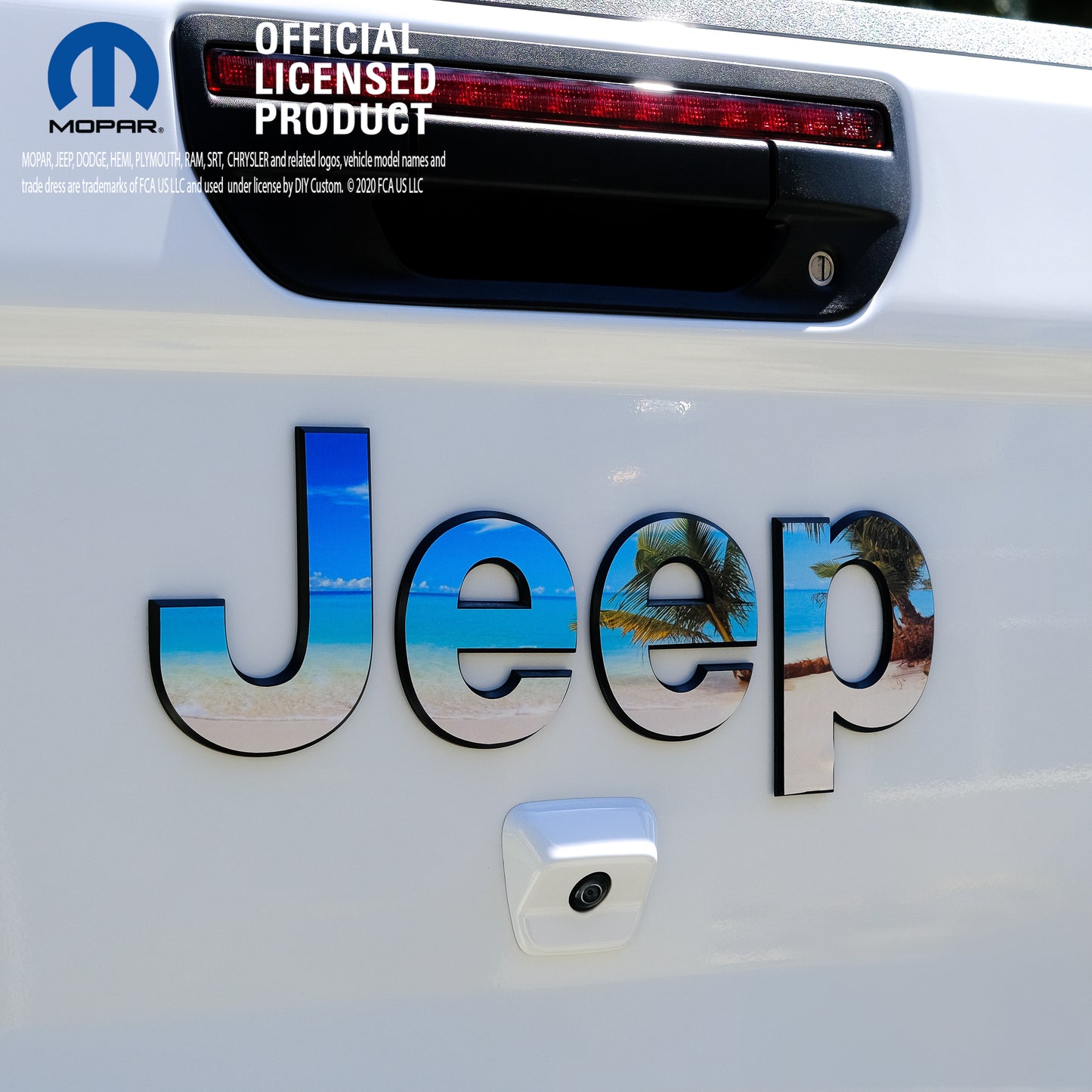 Jeep Emblem Overlay Decals - The Beach