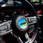 Jeep Wrangler JK Steering Wheel Circle The Beach Vinyl Decal Sticker 2007-2017 - Tiny Wrapz