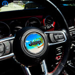 Jeep Wrangler JK Steering Wheel Circle The Beach Vinyl Decal Sticker 2007-2017 - Tiny Wrapz